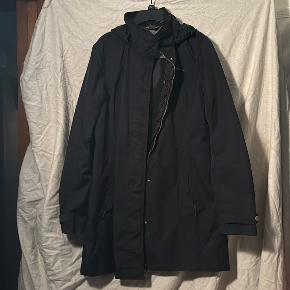 Eddie Bauer rain jacket lined weather edge
